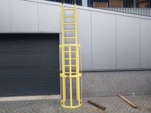 Kooiladder - Cage ladders/Steigleitern